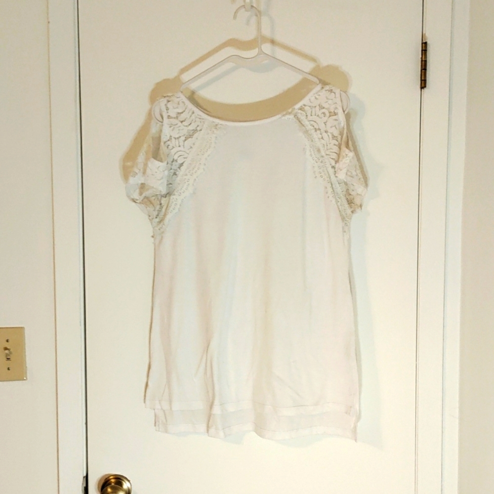 White lace blouse